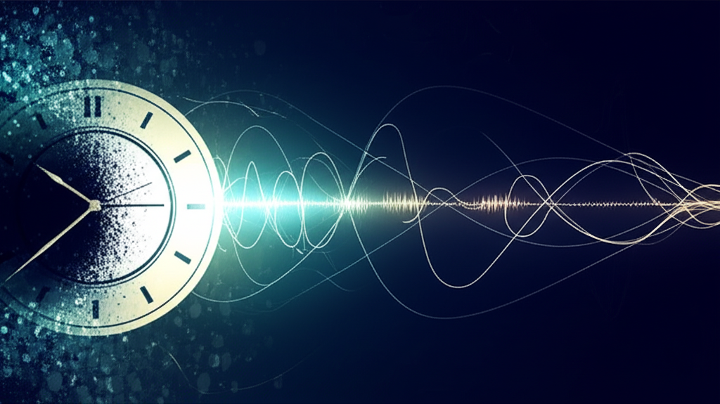 Minimalist illustration of a clock transitioning to a consistent sleep pattern