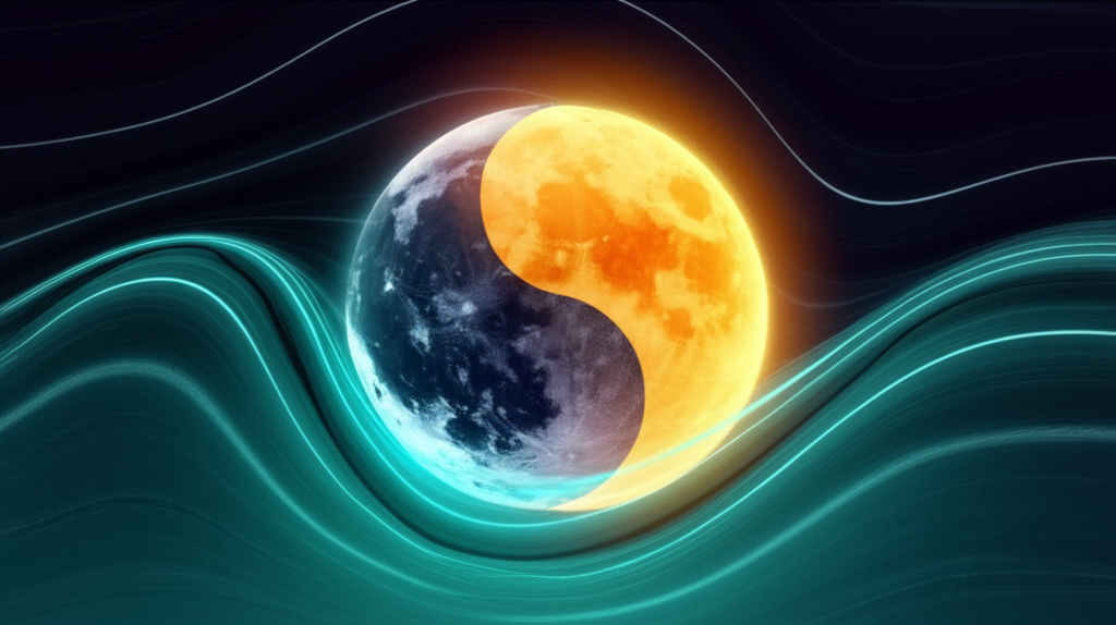 Illustration showing a clock transitioning between day and night with minimal disruption